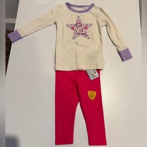 Cat & Jack Pajama Set Let It Snow Girls Sz 12 months Christmas Holidays core